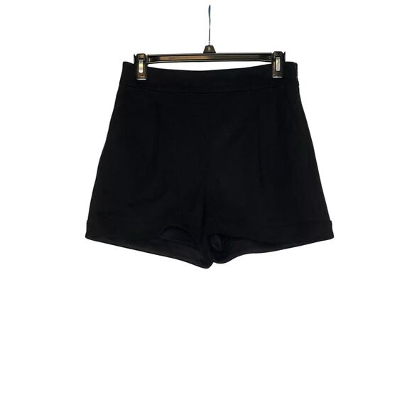 Express black velvet  pleated high shorts size 2 - Picture 15 of 16